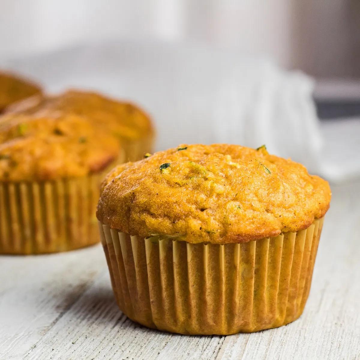 Pumpkin Zucchini Muffins {The Best Super Moist Muffins} | Bake It With Love