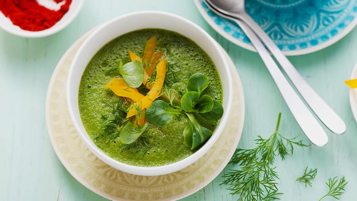 Grüne Smoothie-Suppe