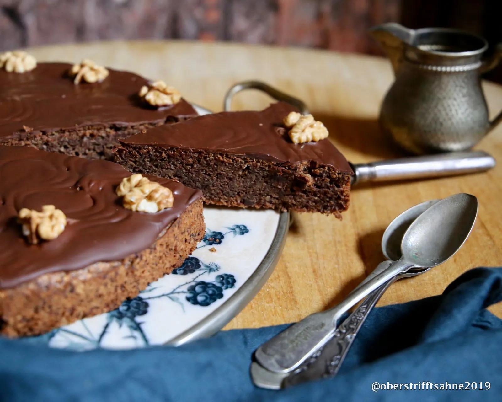 Wir essen sparsam und haben es lecker: Lowcarb Schoko-Nusskuchen