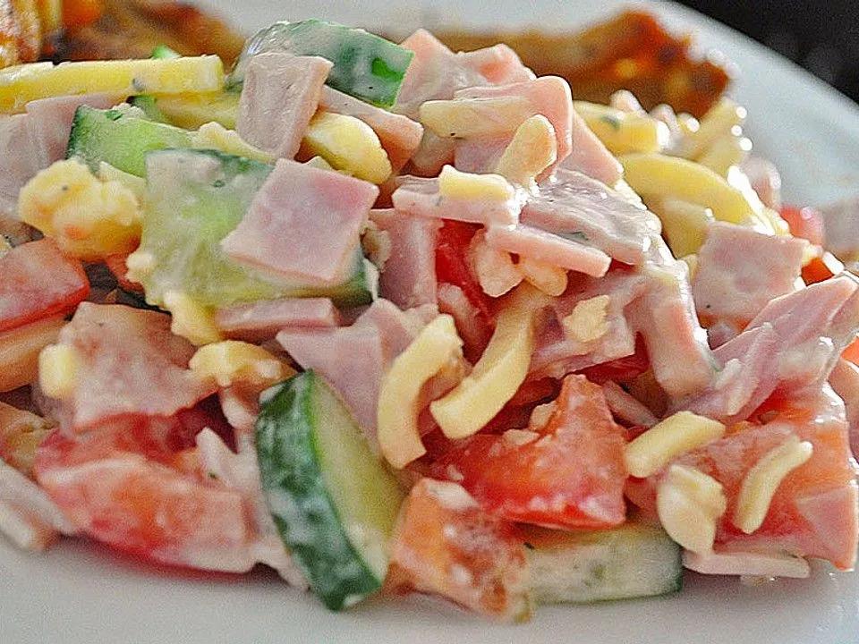 Wurst-Käse Salat von miaka-li | Chefkoch | Wurst käse salat, Leckere ...