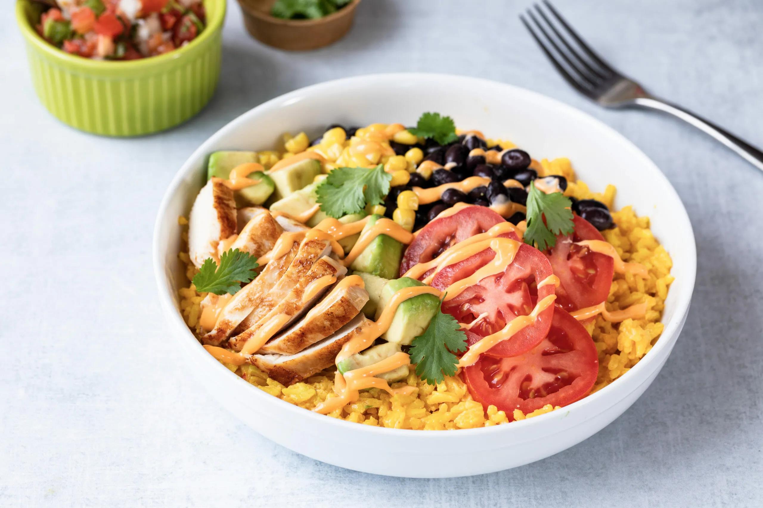 Mexican Chipotle Chicken Rice Bowl Recipe - Reily Products