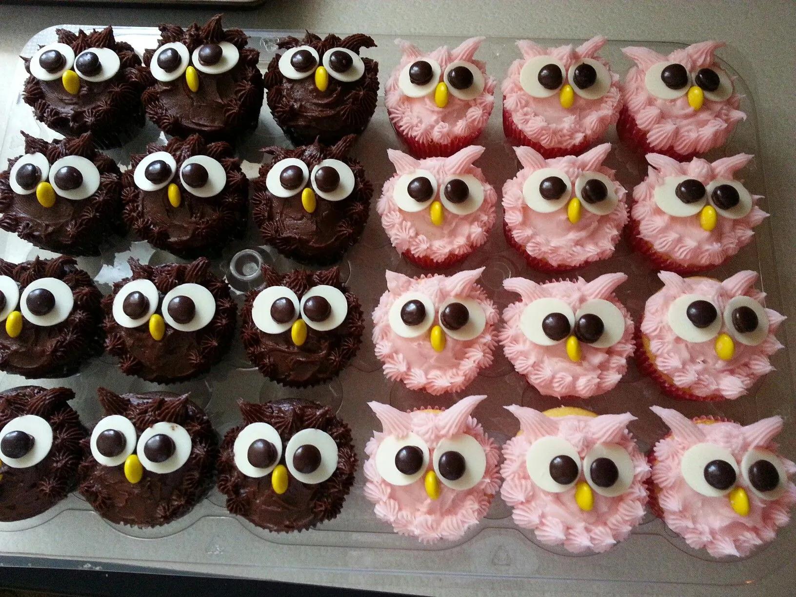 Owl cupcakes | Leckerer nachtisch, Nachtisch essen, Einfacher nachtisch