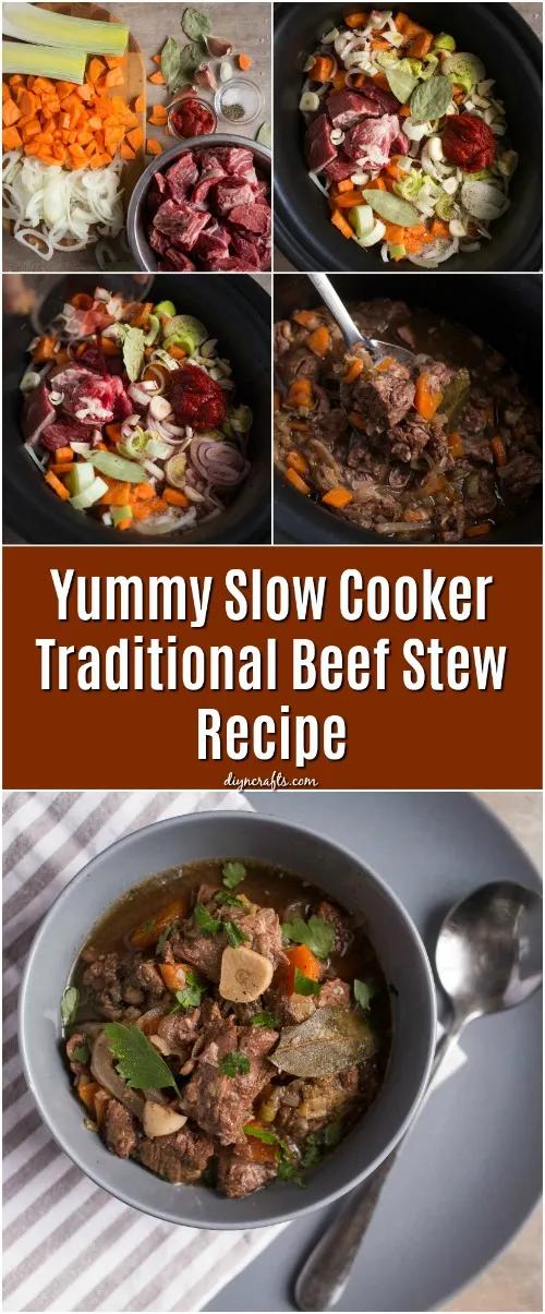 Yummy Slow Cooker traditionelles Rindfleisch Eintopf Rezept - EskiBlog