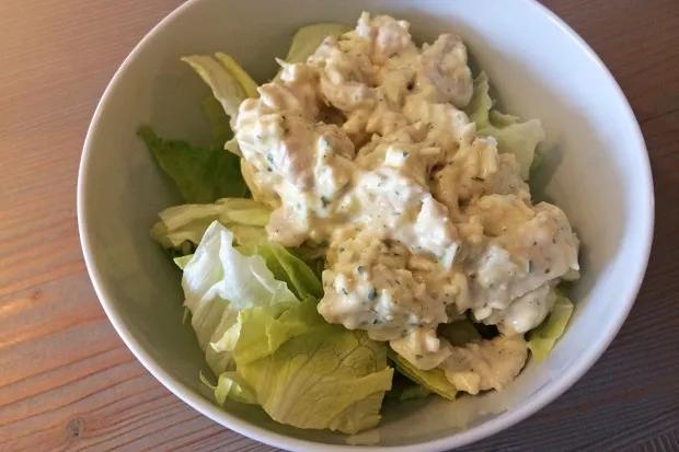 Salat mit Putenstreifen - Rezept