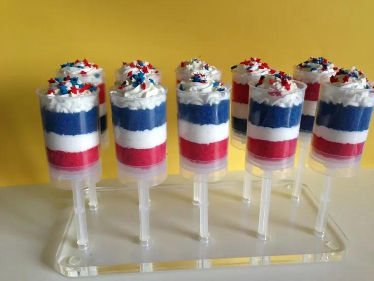 Push-up Pops 4th of July | Up cakes, Cake pops, Cake