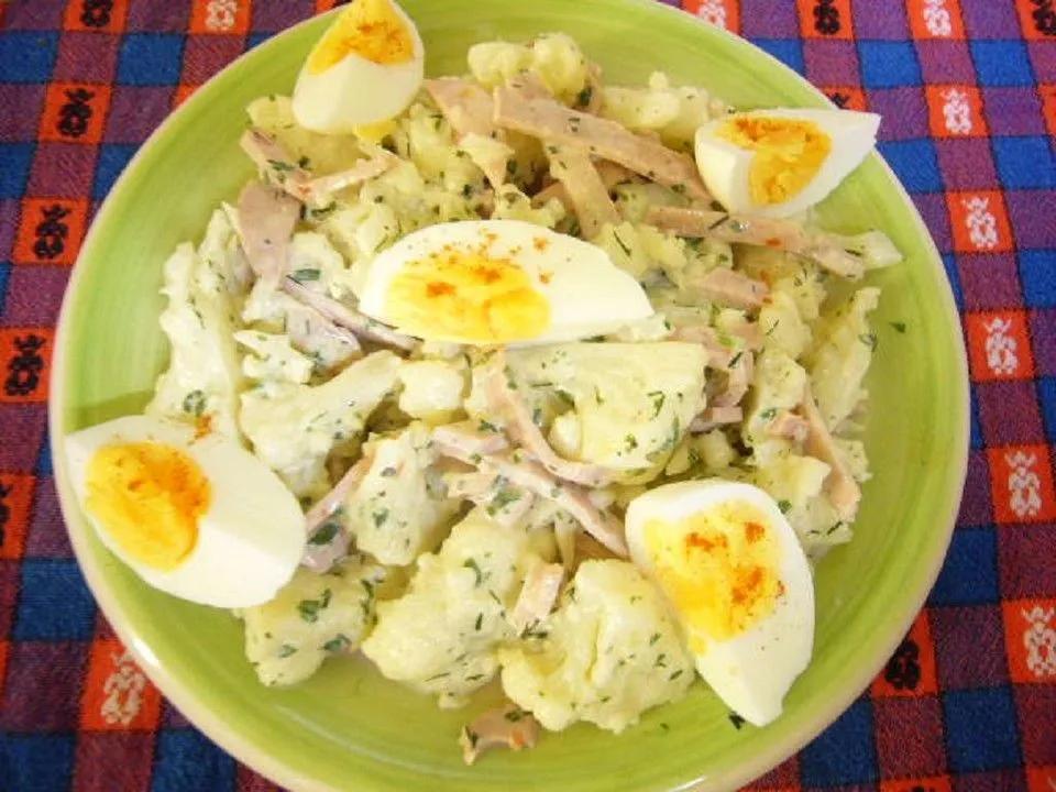 Blumenkohlsalat mit Ei, ein gutes Rezept aus der Kategorie Eier &amp; Käse ...