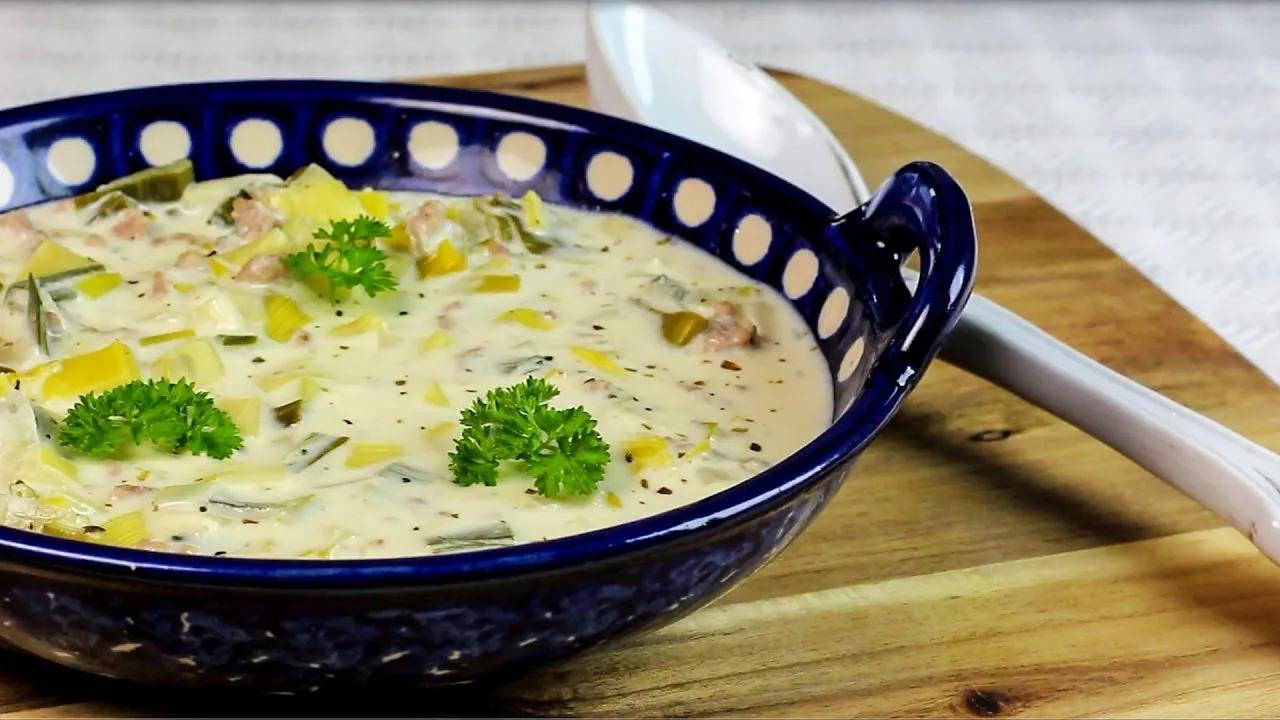 KÄSE-LAUCH SUPPE | Partysuppe - YouTube