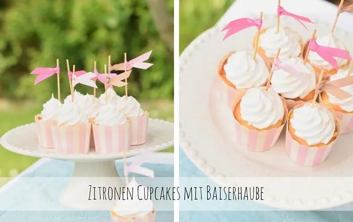 Zitronen Cupcakes mit Baiserhaube ⋆ Knusperstübchen | Rezept ...