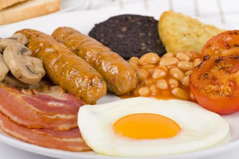 Volles Englisches Frühstück Stockbild - Bild von köstlich, platte: 31965981