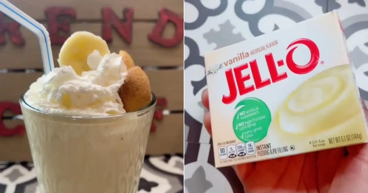 Banana Pudding Milkshake Recipe | TikTok Video | POPSUGAR Food UK