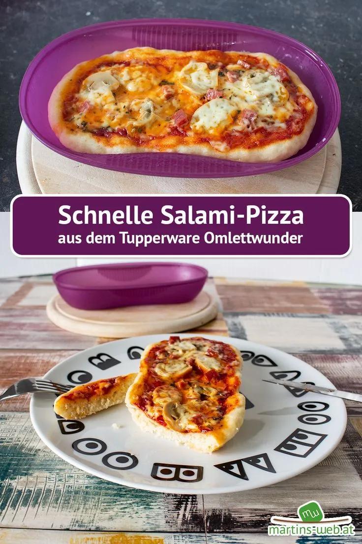 two pictures with different types of pizzas on the same plate, one is ...