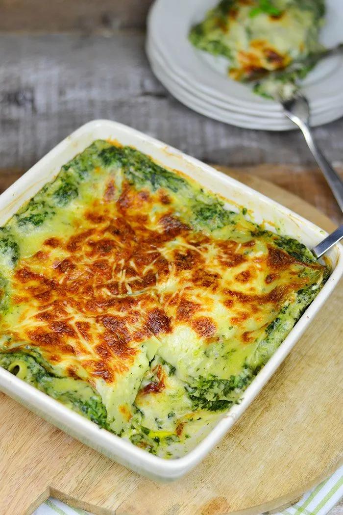 Soul food vegetarisch: Spinat Lasagne mit Gorgonzola | Das ...