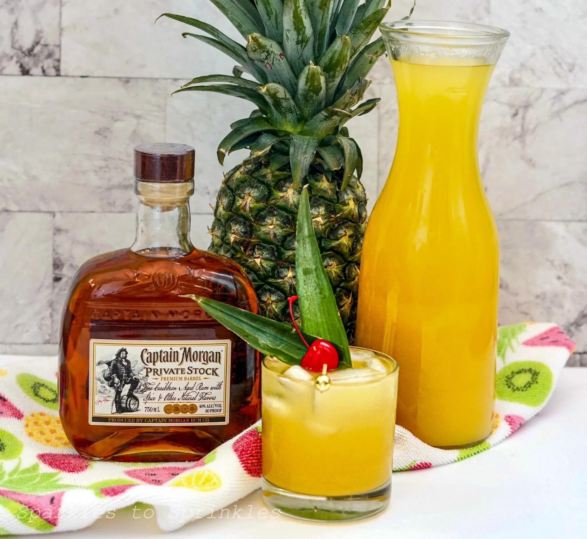 Captain &amp; Pineapple Cocktails - Sparkles to Sprinkles