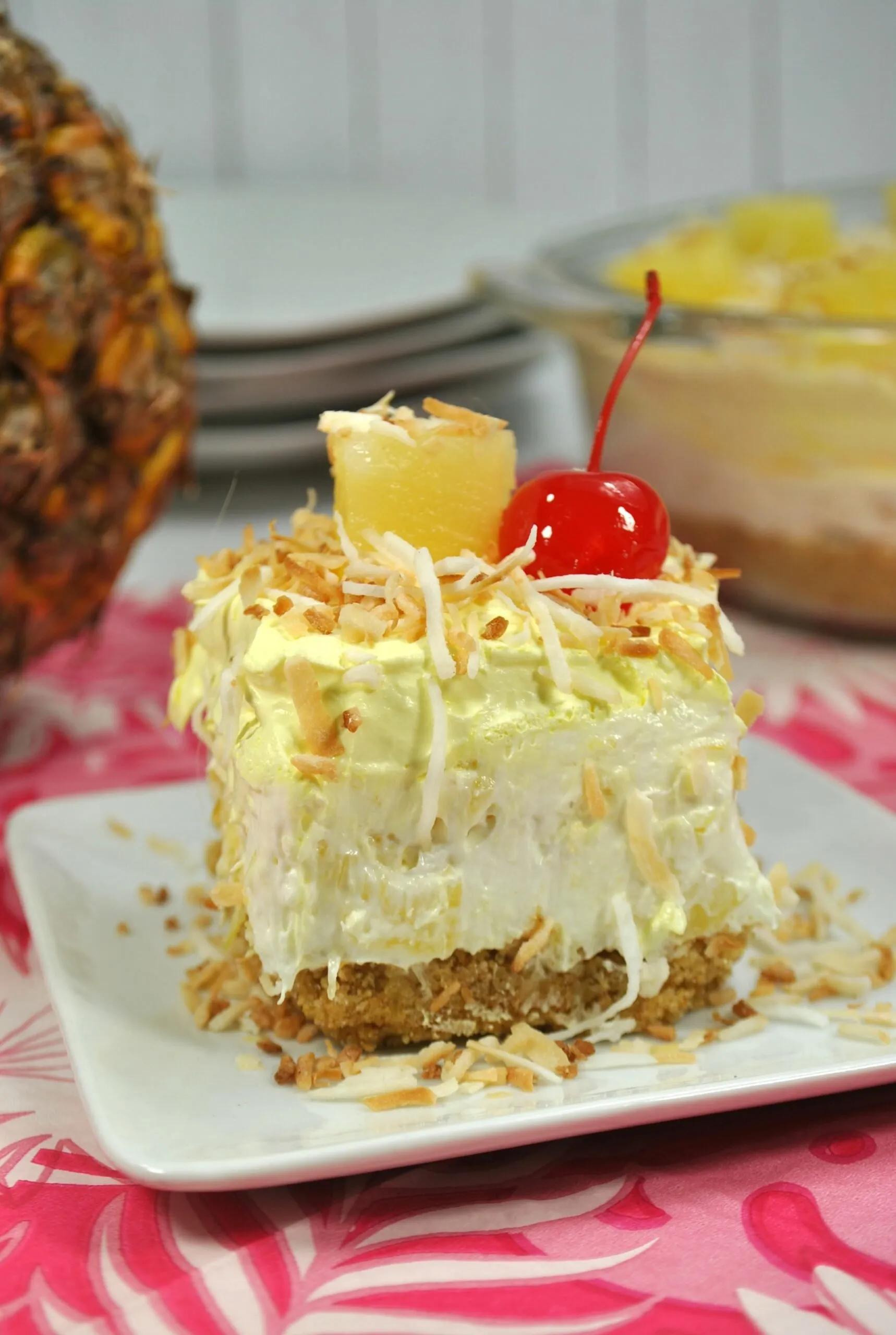 No Bake Pineapple Dream Dessert - My Incredible Recipes
