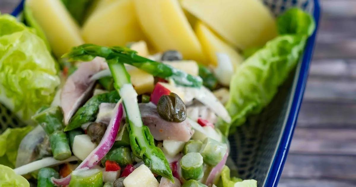 stuttgartcooking: Matjes-Salat mit Salz-Kartoffeln