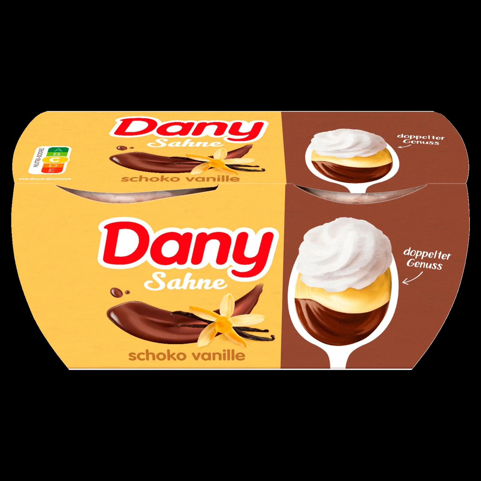 Danone Dany Sahne Pudding Schoko-Vanille 4x115g bei REWE online bestellen!