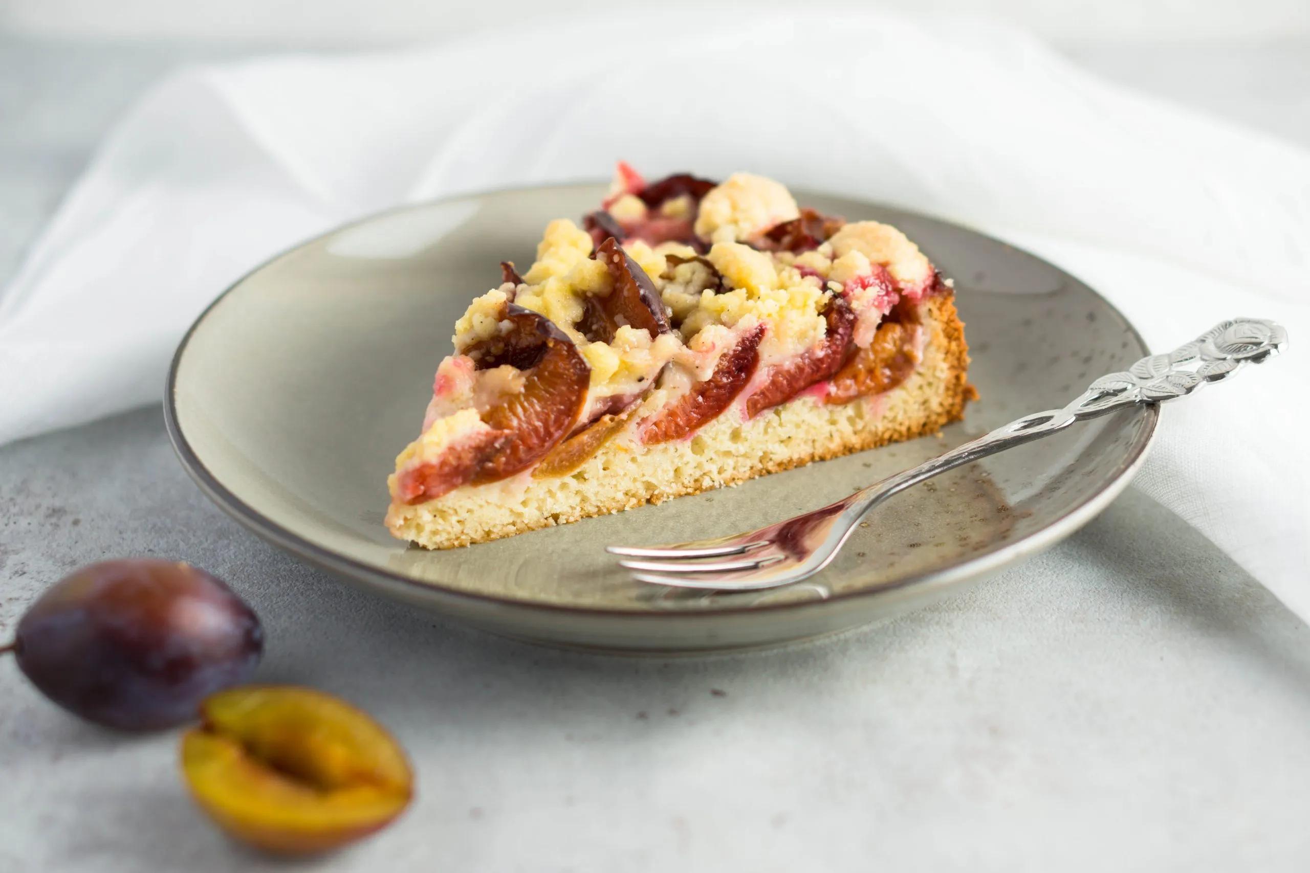 Zwetschgenkuchen mit Streusel und Quark Öl Teig / Histaminarm-Laktosefrei