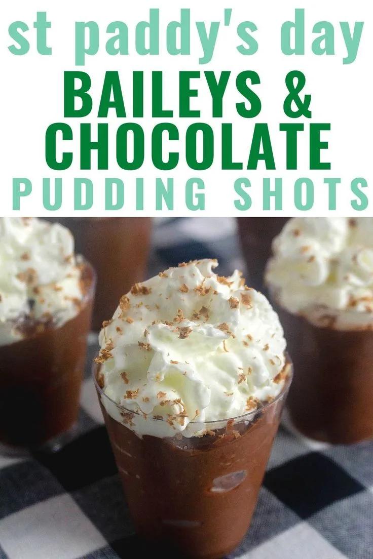 Easy Baileys Chocolate Pudding Shots | Recipe | Pudding shots, Baileys ...