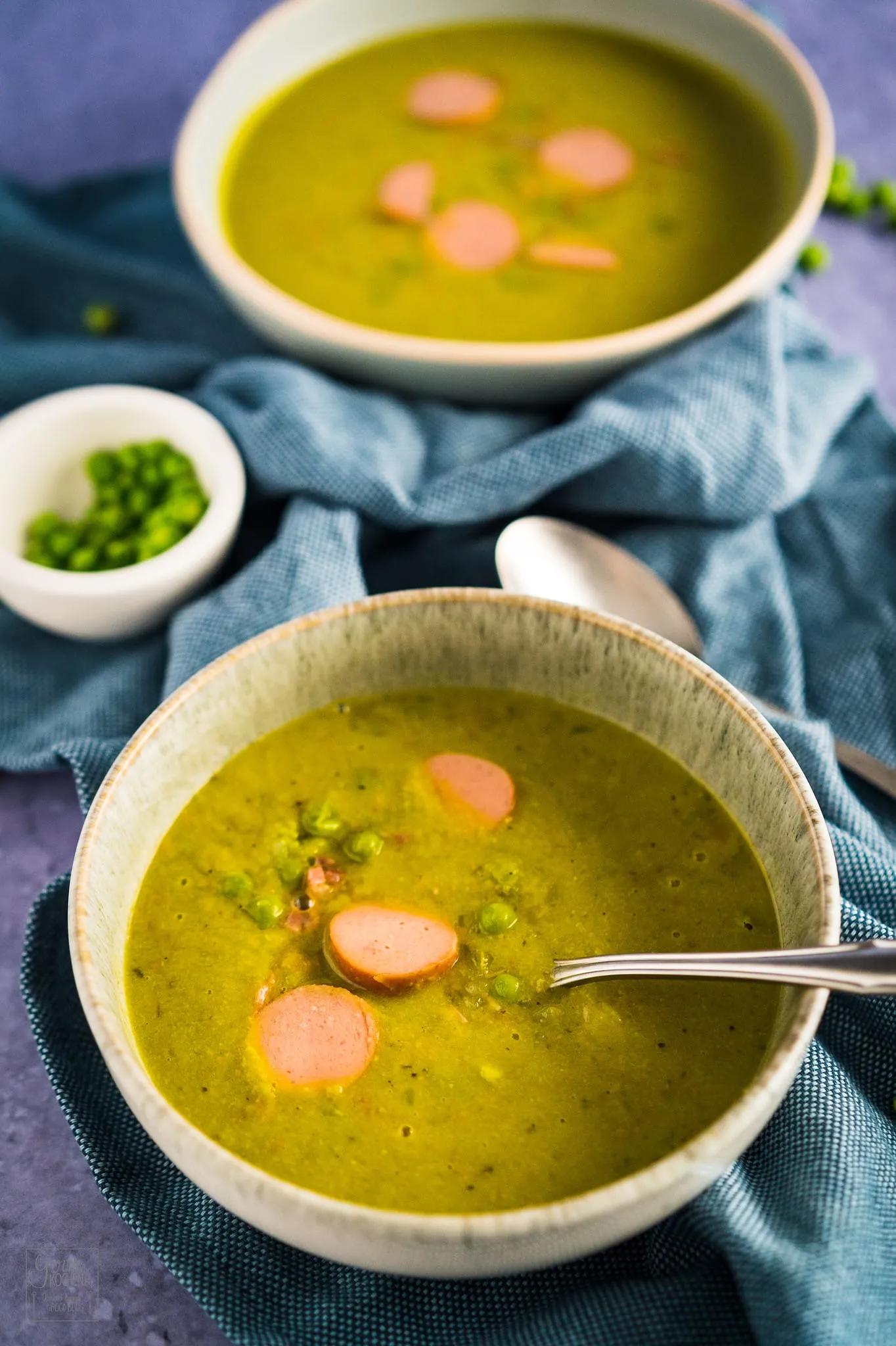 Schnelle Erbsensuppe - Rezept von Gernekochen.de