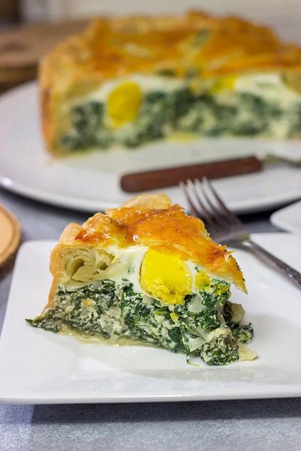 Torta Pasqualina | Italian Easter pie | Spinach and ricotta pie