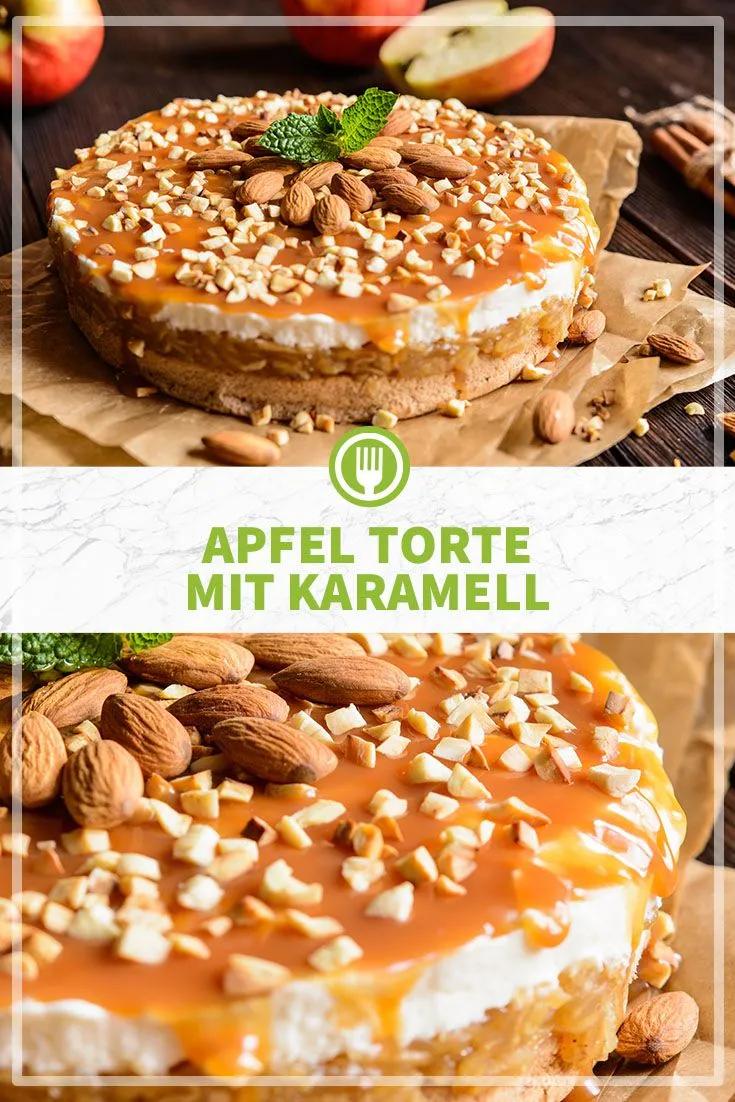 Apfel Torte mit Karamell in 2023 | Rumkugeln rezept, Kuchen und torten ...