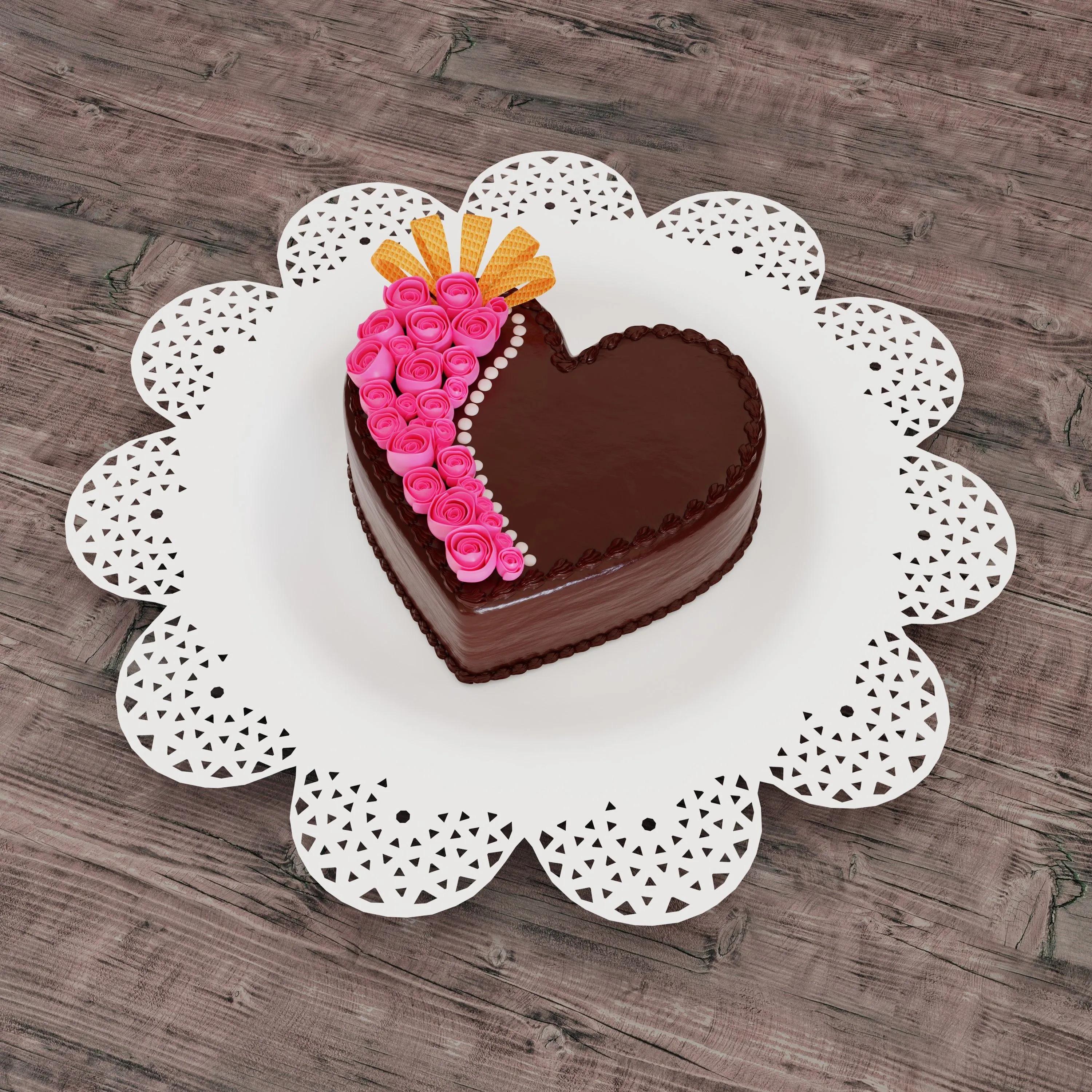 Heart shaped cake | Heart shaped cakes, Cake, Chocolate glaze