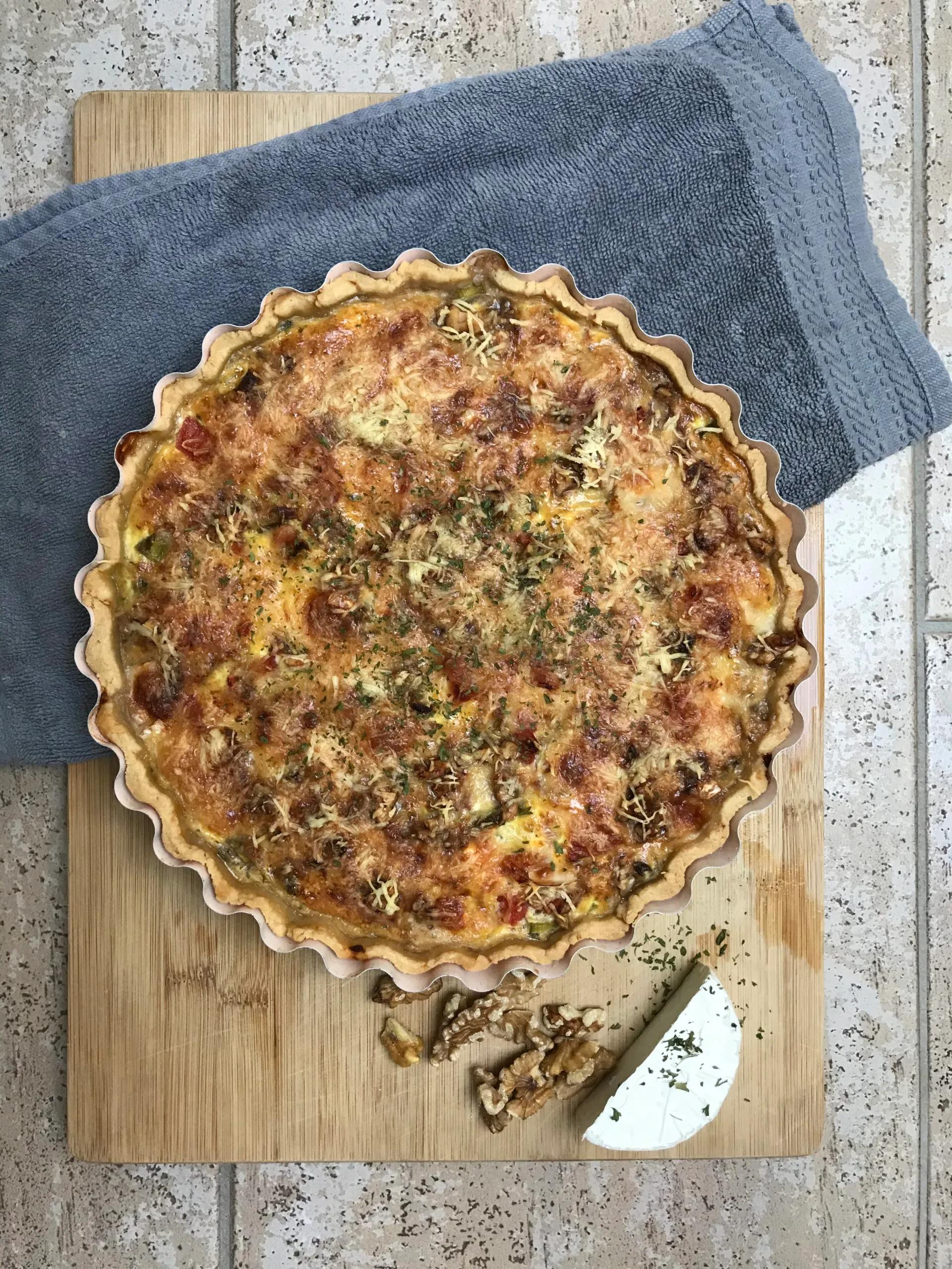 Bunte Frühlings-Quiche mit Ziegenkäse - RENFRED