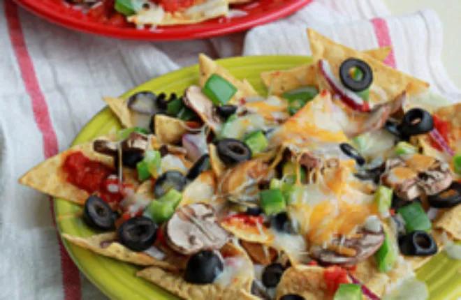 Combination Pizza Nachos with Optional Sausage and Pepperoni - Kitchen ...