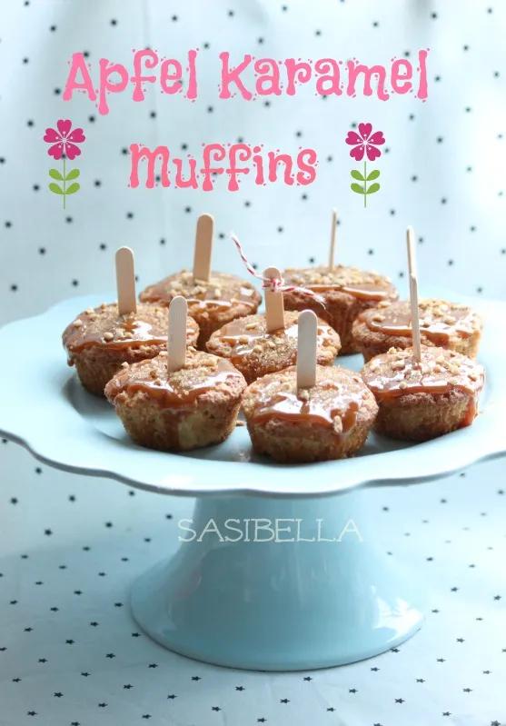 Apfel Karamel Muffins - Sasibella