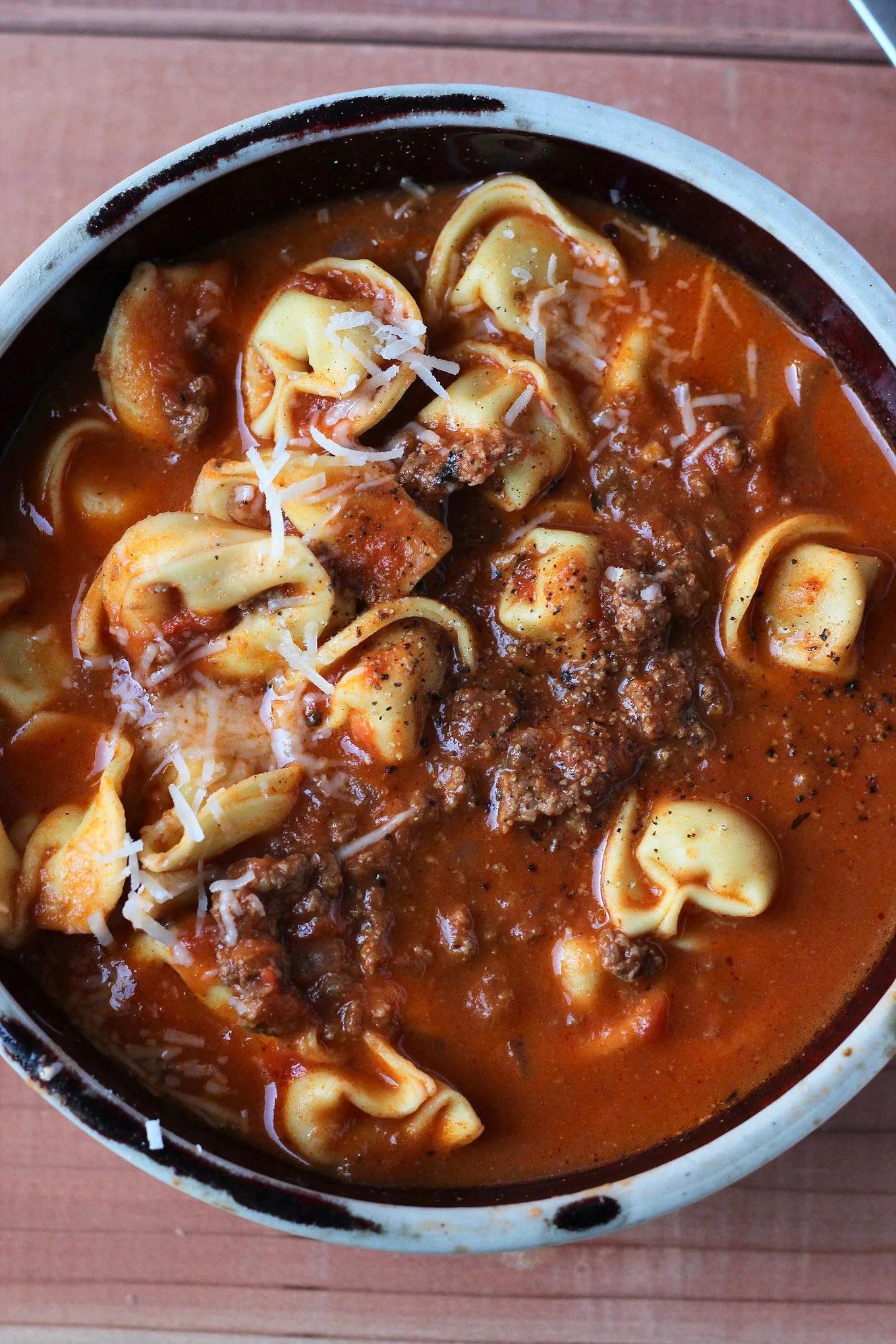 Lasagna Tortellini Soup | Recipe | Tortellini soup, Hot meals, Soup recipes