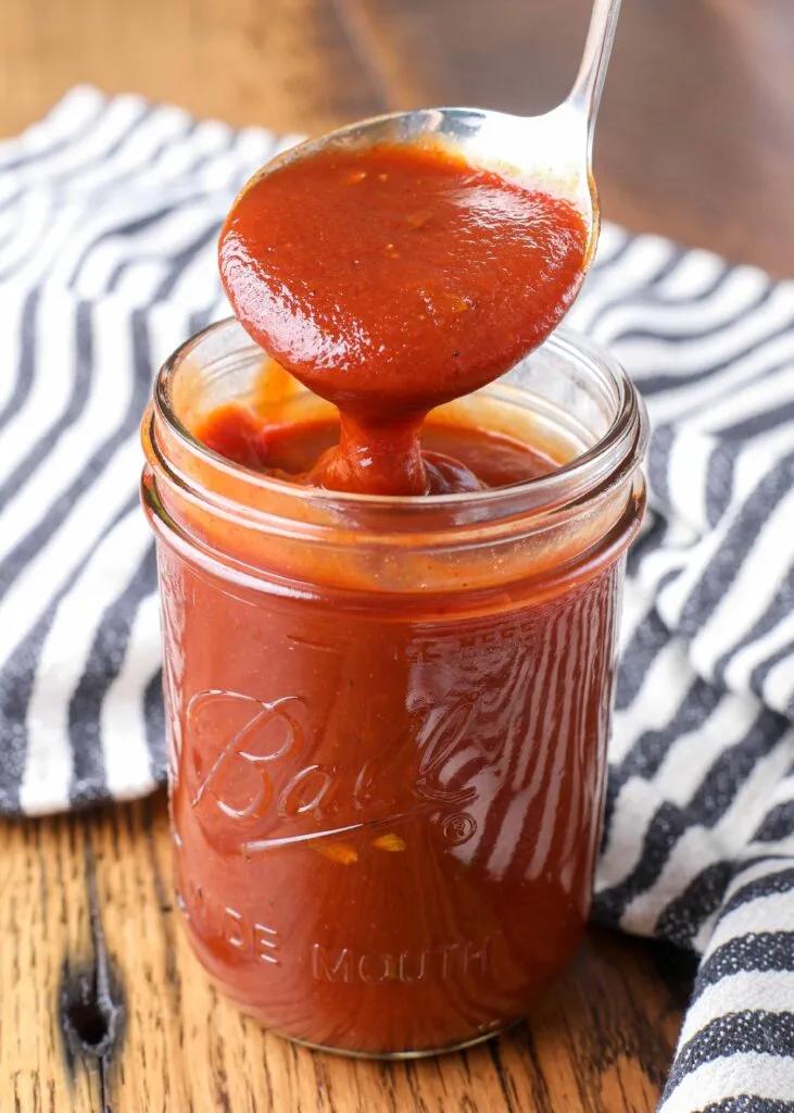 Homemade Spicy Barbecue Sauce - Barefeet in the Kitchen