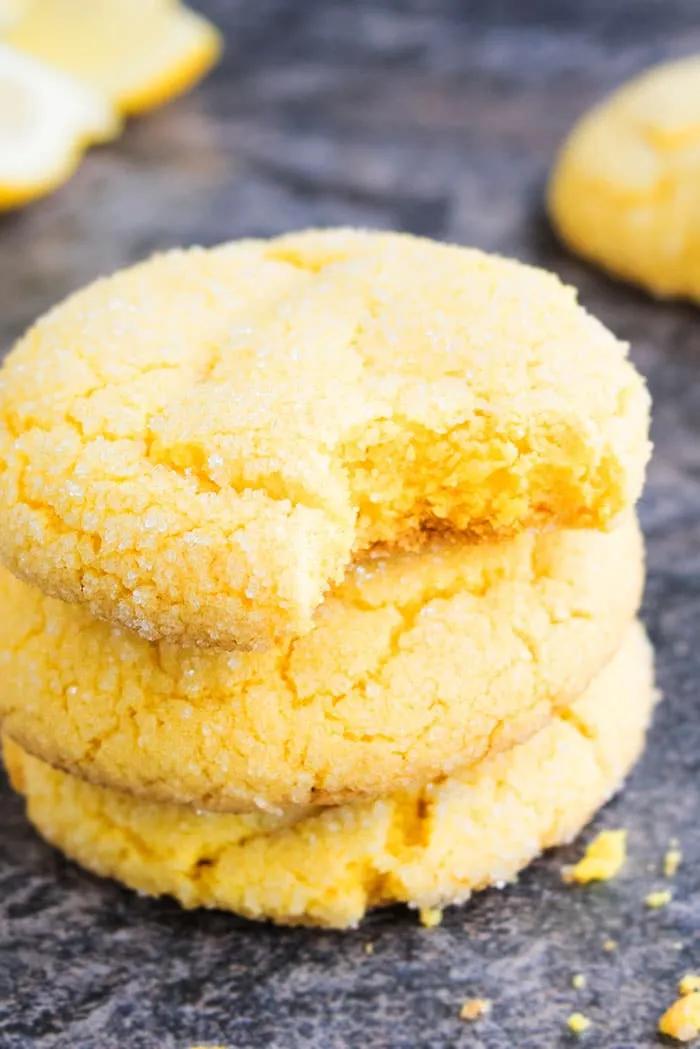 Easy Lemon Cookies {Soft + Chewy!} - CakeWhiz
