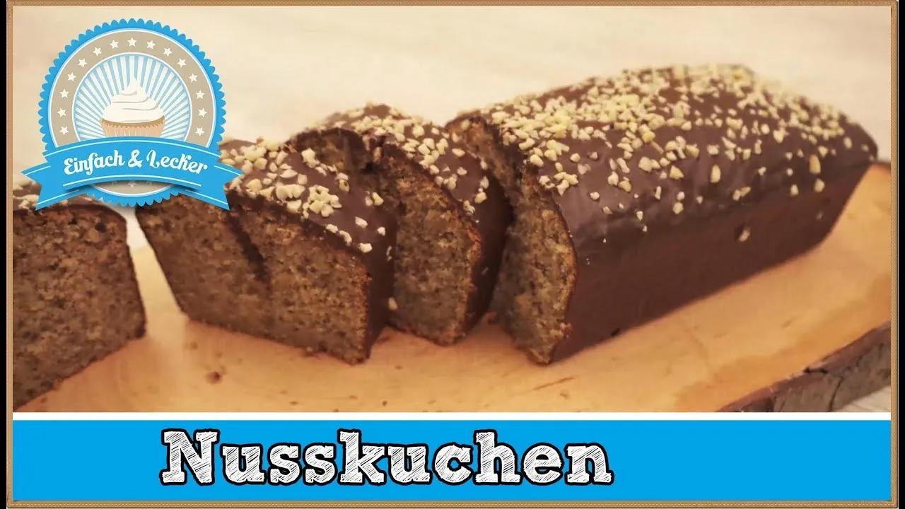 Nusskuchen mit Schokolade - leckeres Rezept 🥜🎂 - YouTube