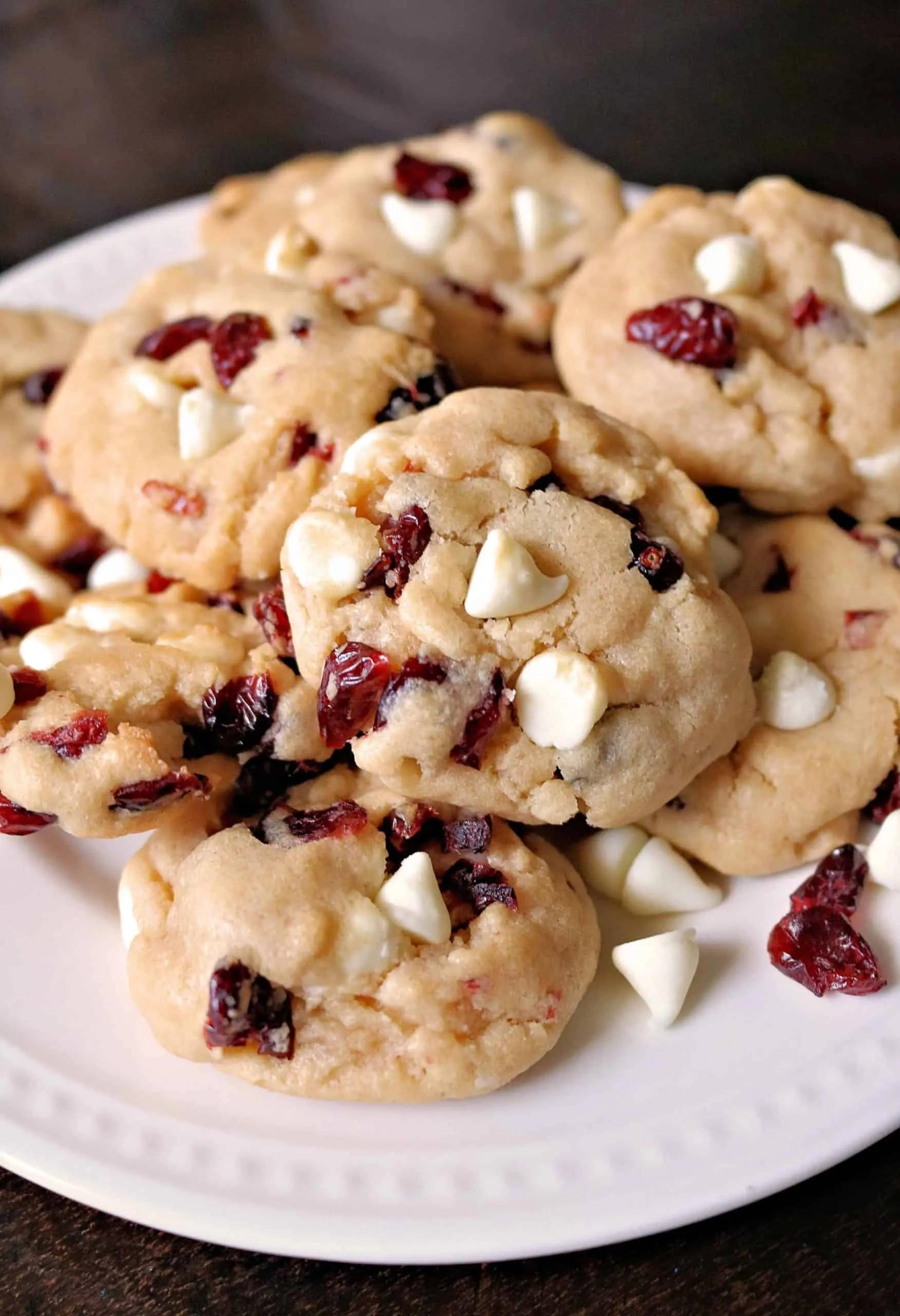 Easy White Chocolate Cranberry Cookies - Kindly Unspoken