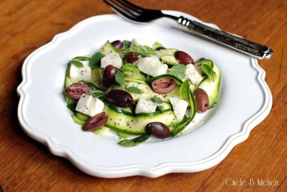 Marinated Zucchini Salad with Olives and Fresh Mozzarella — Circle B ...