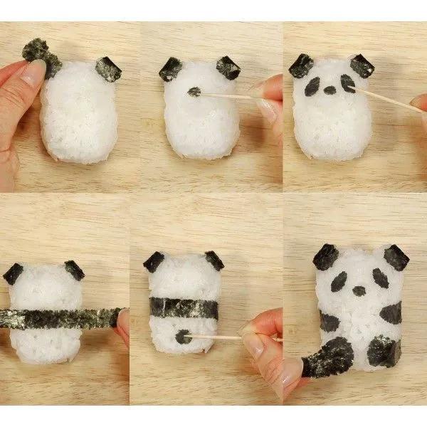 Panda Onigiri Set (2) #babypandas Panda Onigiri Set (2) | Japanese food ...