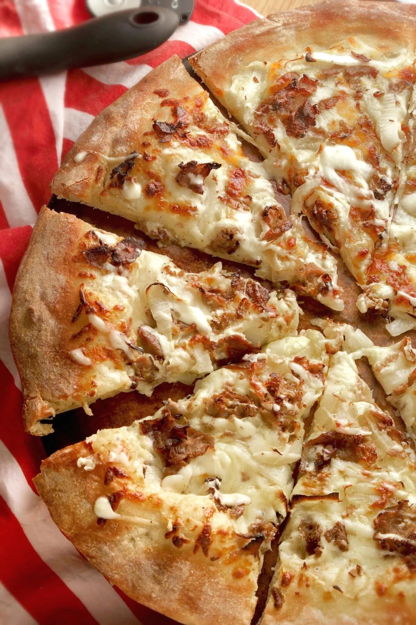 Philly Cheesesteak Pizza | And They Cooked Happily Ever After