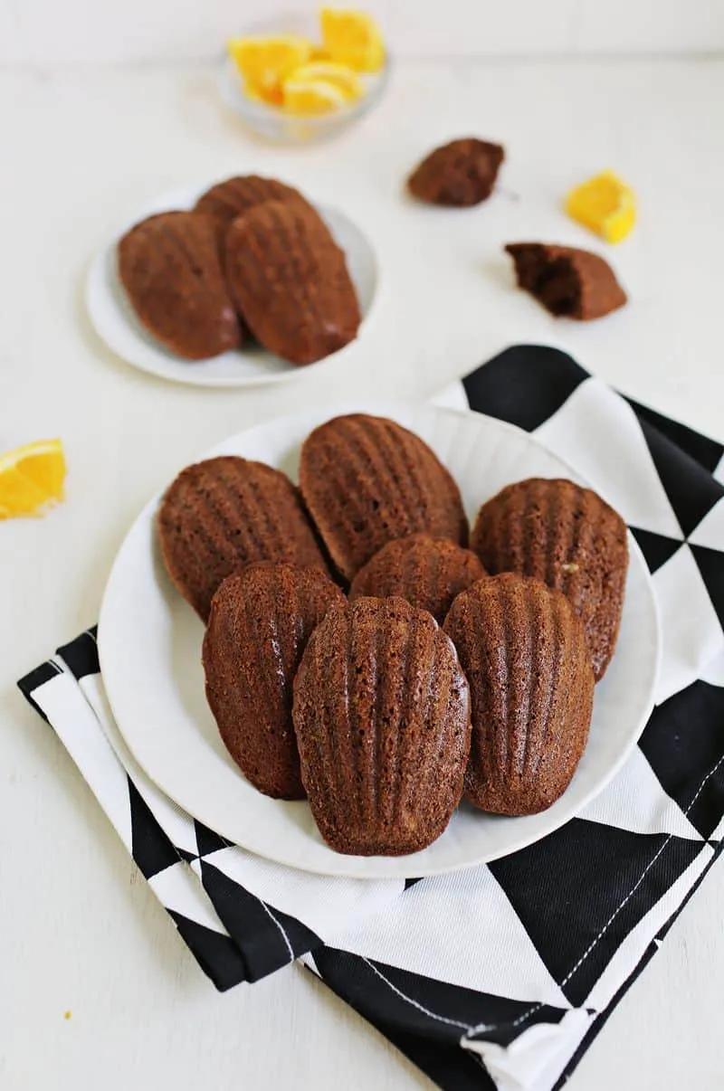 Chocolate &amp; Orange Madeleine Cookies - A Beautiful Mess
