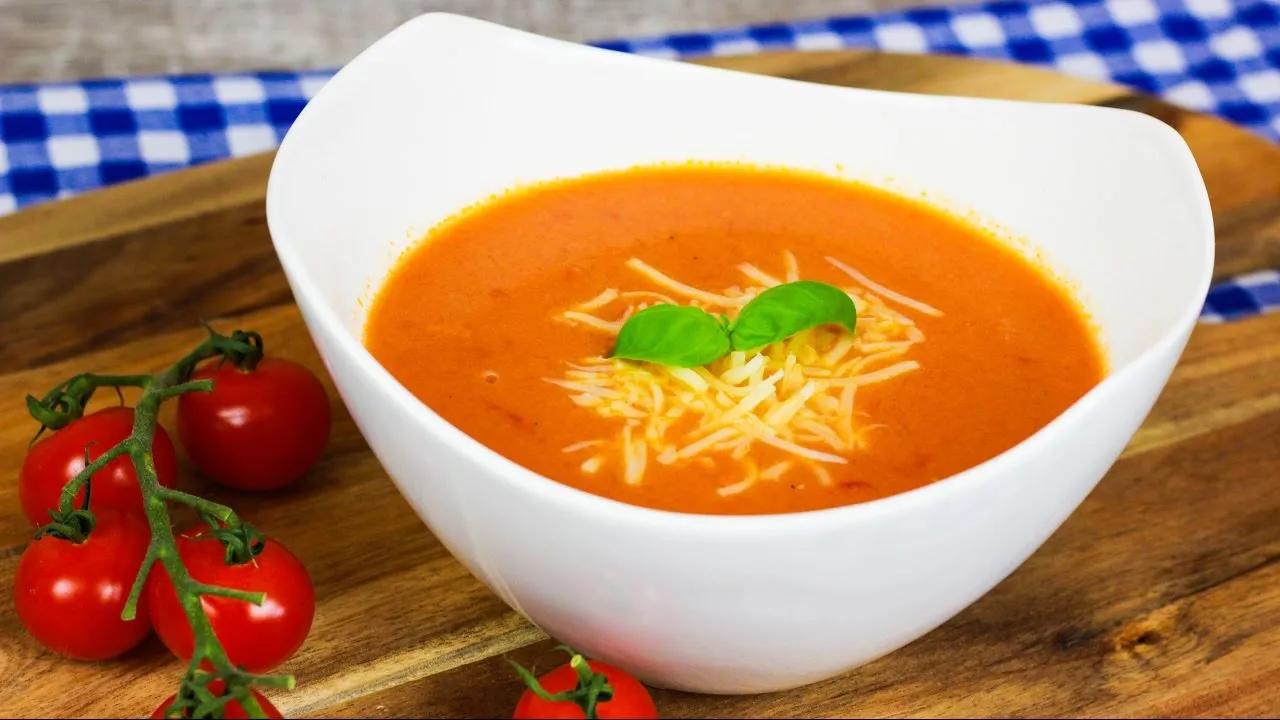 Schnelle Tomatensuppe - Cremige Tomatensuppe mit Milch - YouTube