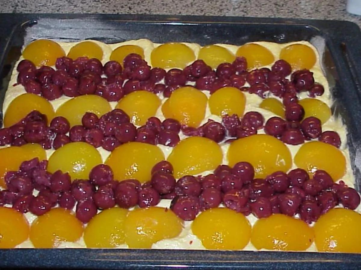 Aprikosen-Kirsch-Kuchen - Rezept mit Bild - kochbar.de