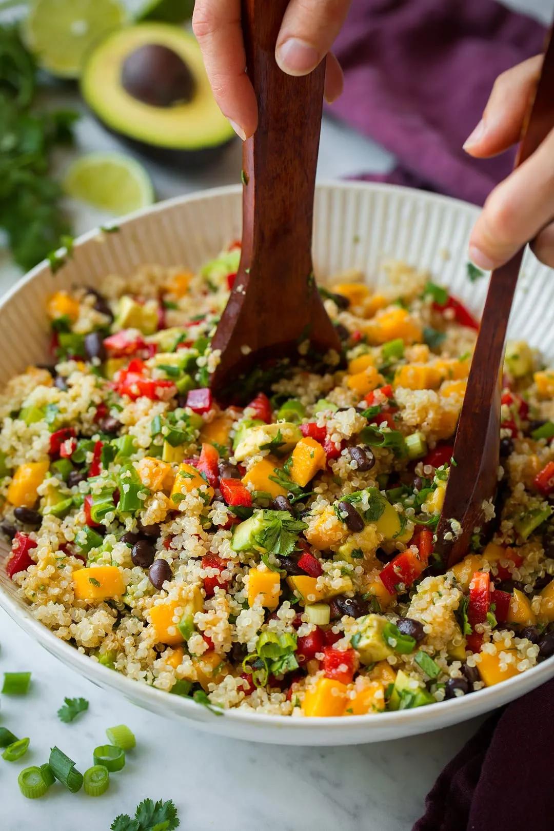 Quinoa Black Bean Salad (with Mangos &amp; Avocados!) - Cooking Classy