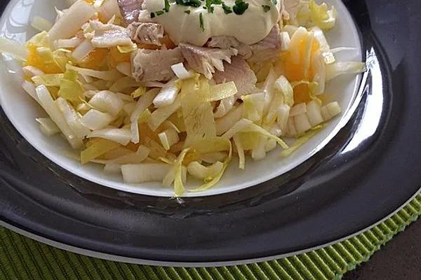 Chicorée-Orangen-Salat mit Forelle von anneforever | Chefkoch