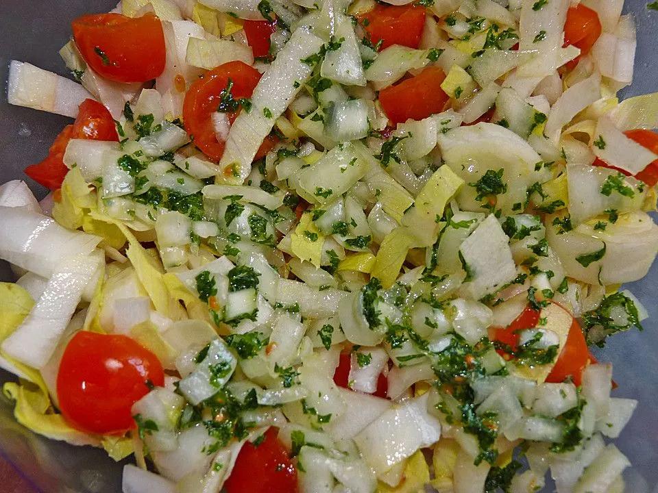 Chicoree - Tomaten - Salat von Nordi87 | Chefkoch | Rezept | Chicoree ...