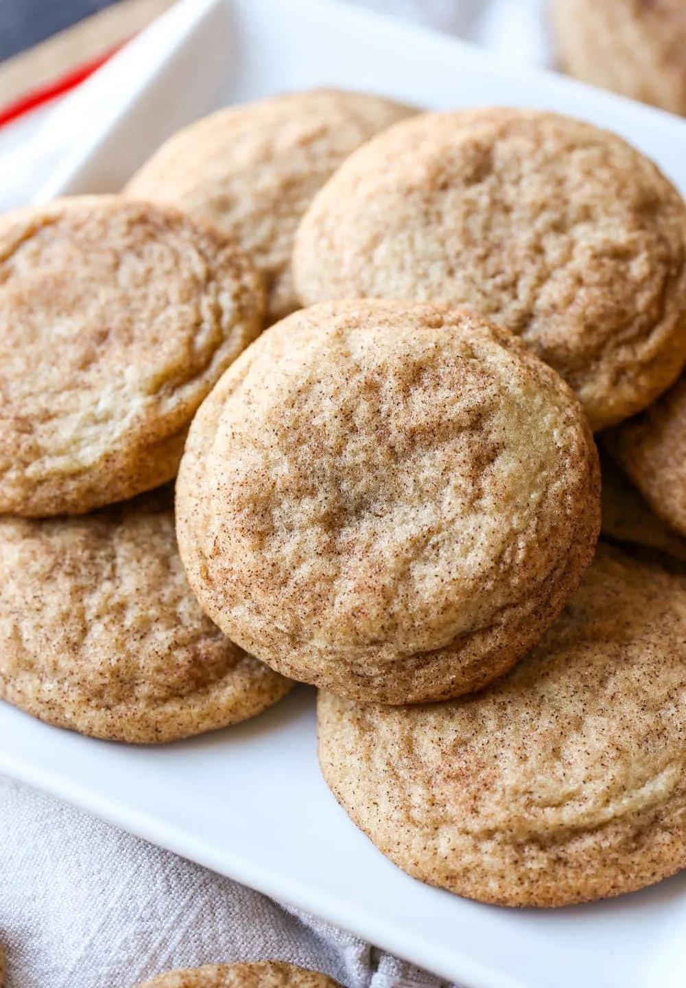 Soft and Chewy Snickerdoodles | Cookies and Cups