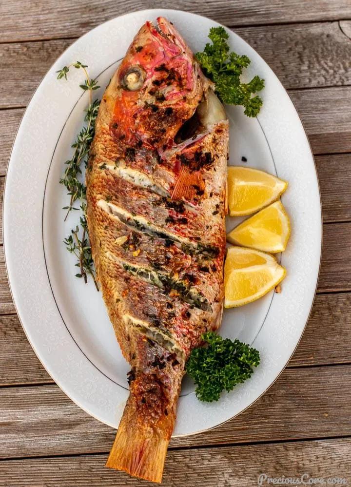Grilled Whole Red Snapper (Oven Grilled) | Recipe | Snapper fish ...