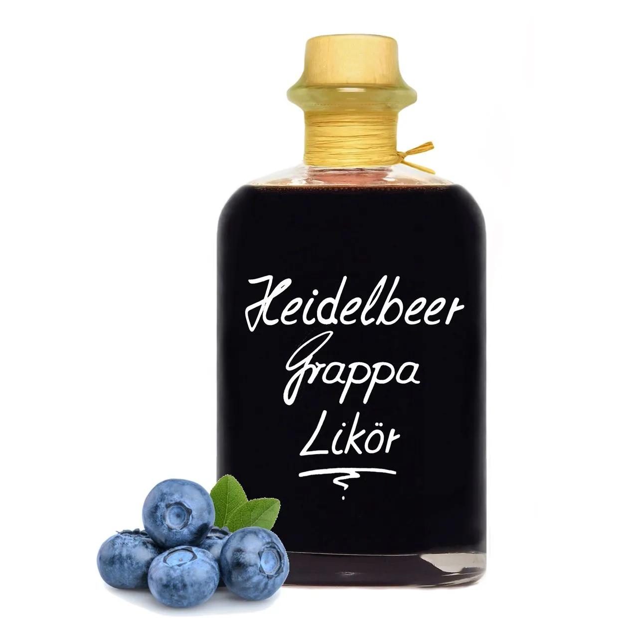 Heidelbeer Grappa Likör 0,5 L Likörspezialität aus Italien 25% Vol ...