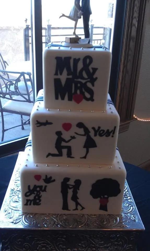 Love this wedding cake. :) | Kuchen