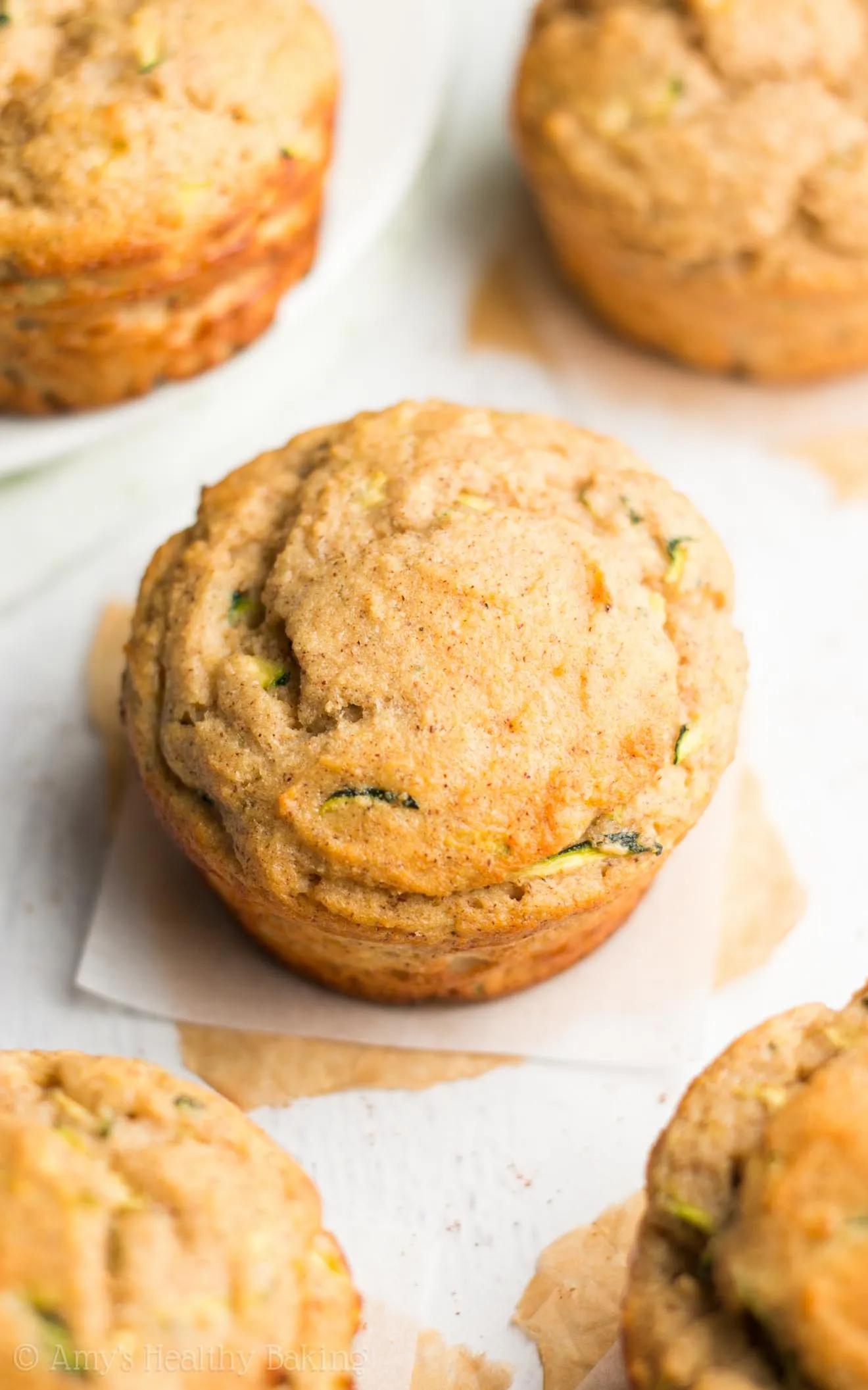Zucchini Bread Protein Muffins | Amy&amp;#39;s Healthy Baking