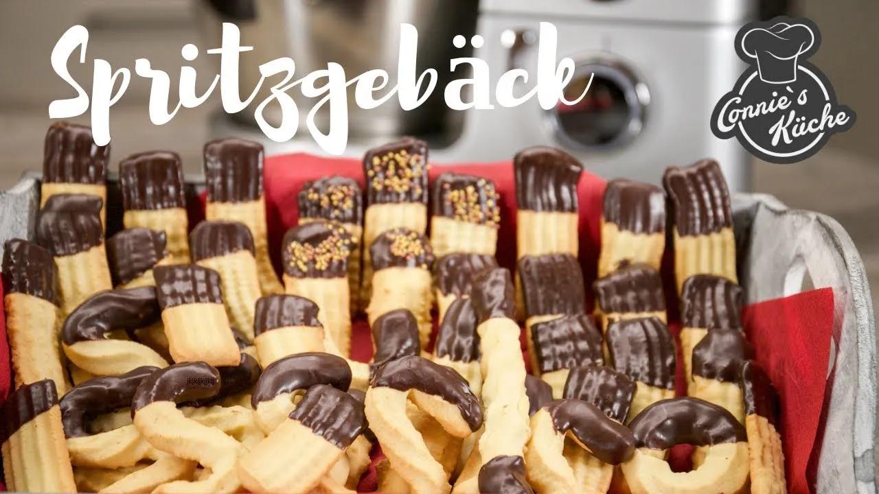 Spritzgebäck mit Schokolade in der Kenwood Cooking Chef Gourmet - YouTube