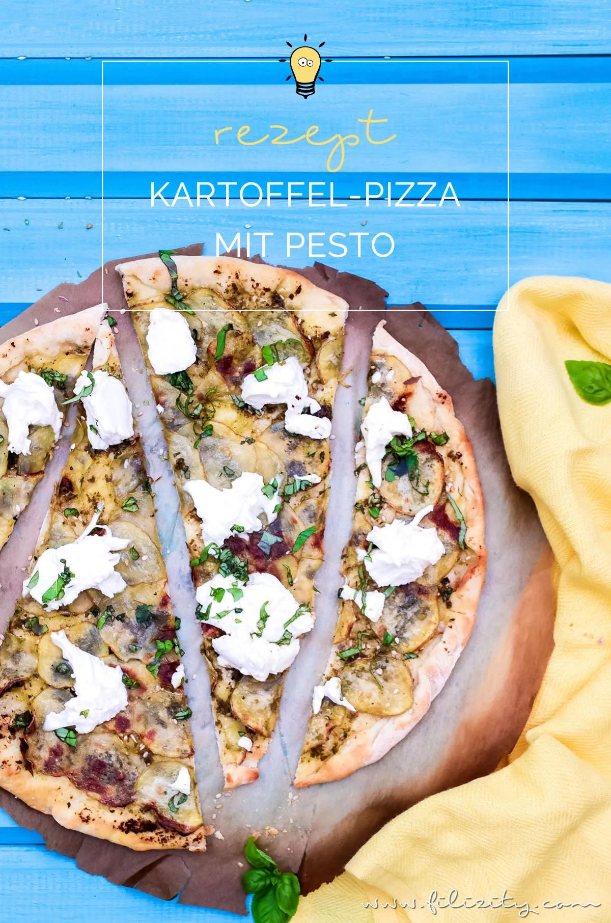 Kartoffel-Pizza mit Pesto - Mein bestes Rezept (auch vegan) | Filizity ...
